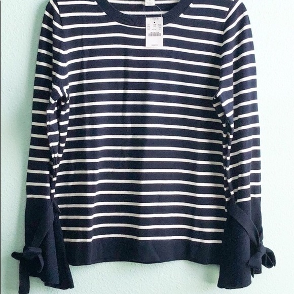J. Crew Factory Tie Bell-Sleeve Sweater - Picture 5 of 6